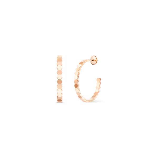 18K ROSE GOLD MEDIUM HOOP EARRING