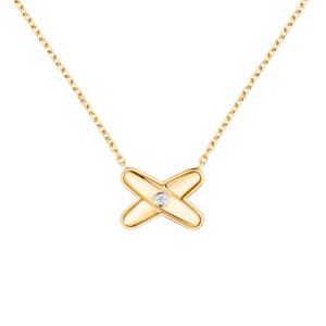 18K YELLOW GOLD DIAMOND NECKLACE