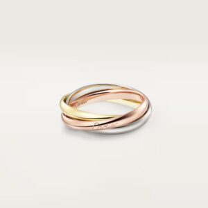 1 18K ROSE, WHITE AND YELLOW GOLD SMALL RING