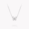 18K WHITE GOLD DIAMOND MINI NECKLACE