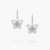 18K WHITE GOLD PAVE DIAMOND DROP EARRING