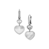 18K WHITE GOLD MOTHER OF PEARL AND DIAMOND EARRING