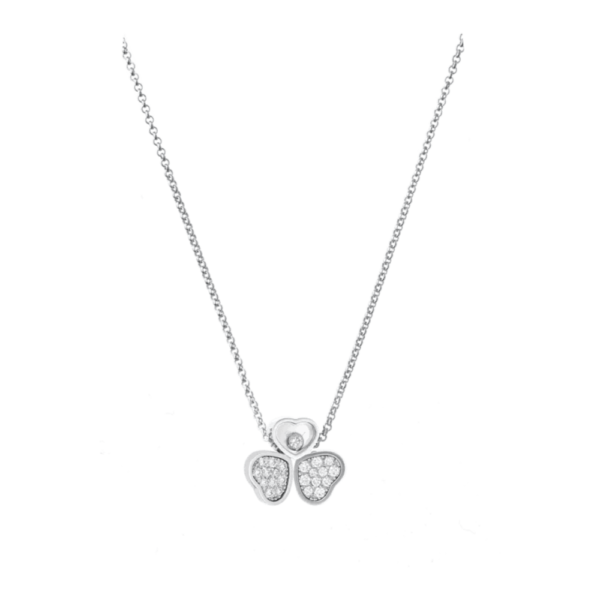 18K WHITE GOLD DIAMOND NECKLACE