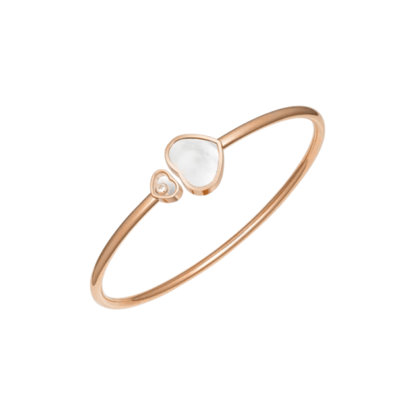 18K ROSE GOLD MOTHER OF PEARL AND DIAMOND BRACELET