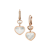 18K ROSE GOLD MOTHER OF PEARL AND DIAMOND EARRING