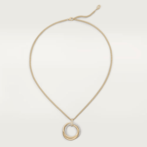 13 18K ROSE, WHITE AND YELLOW GOLD LARGE DIAMOND NECKLACE