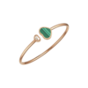 18K ROSE GOLD MALACHITE AND DIAMOND BRACELET