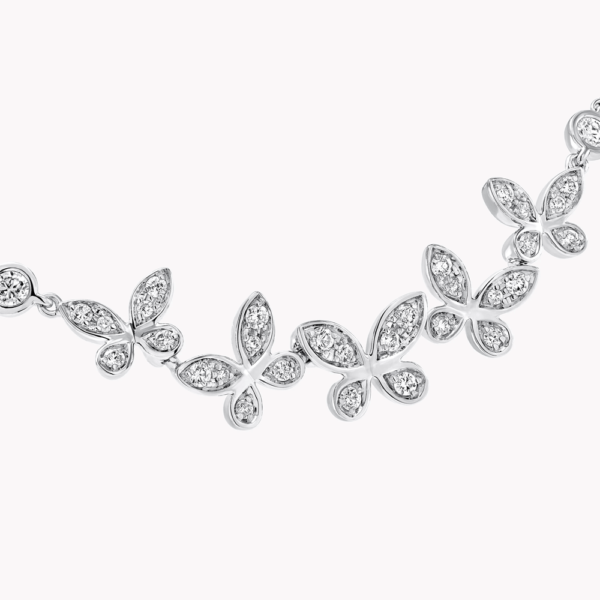 18K WHITE GOLD DIAMOND NECKLACE