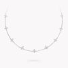 18K WHITE GOLD SOLITAIRE DIAMOND NECKLACE