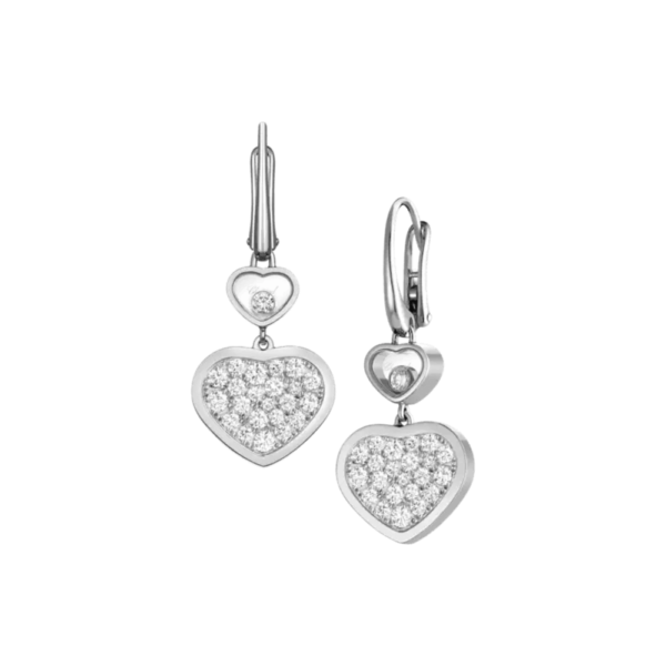 18K WHITE GOLD DIAMOND EARRING