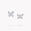 18K WHITE GOLD DIAMOND SMALL EARRING