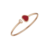 18K ROSE GOLD CARNELIAN AND DIAMOND BRACELET