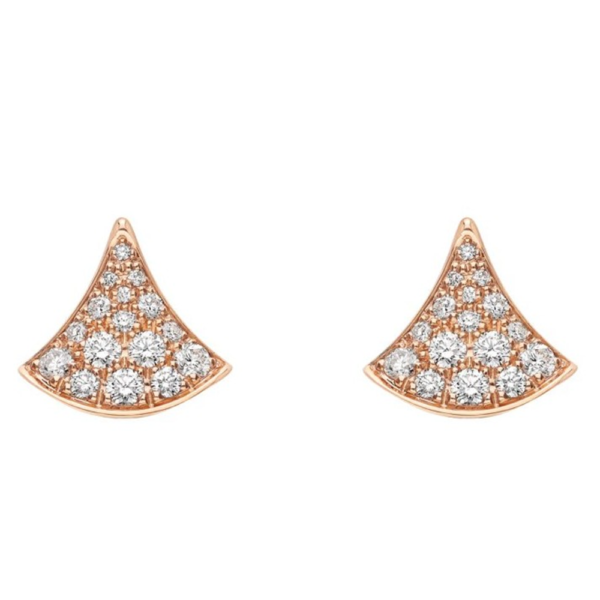18K ROSE GOLD DIAMOND MINI EARRING