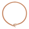 18K ROSE GOLD ONYX AND DIAMOND NECKLACE