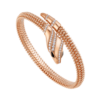 18K ROSE GOLD ONYX AND DIAMOND BANGLE