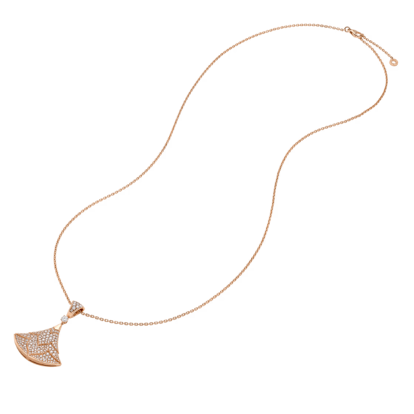 18K ROSE GOLD DIAMOND NECKLACE