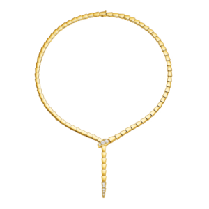 18K YELLOW GOLD DIAMOND THIN NECKLACE