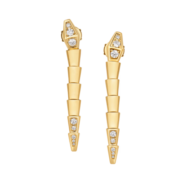 18K YELLOW GOLD DIAMOND EARRING
