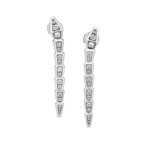 18K WHITE GOLD DIAMOND EARRING