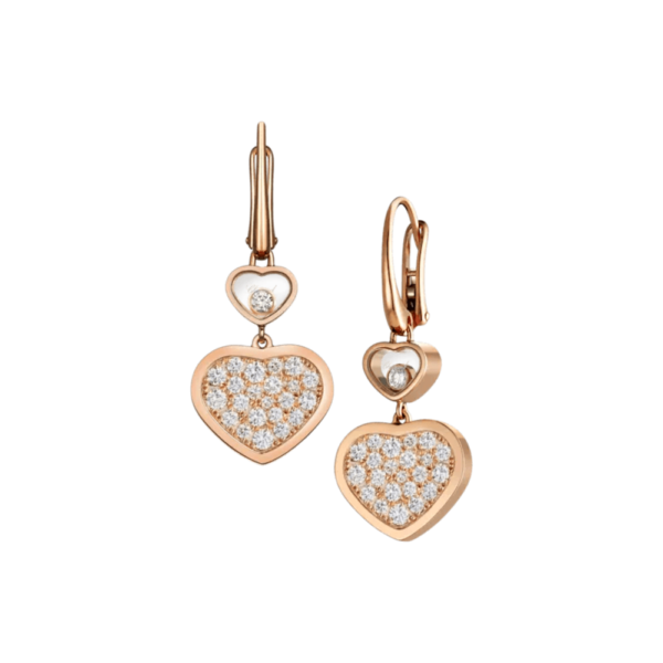18K ROSE GOLD DIAMOND EARRING