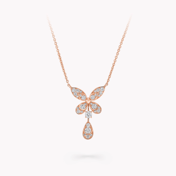 18K ROSE GOLD DIAMOND NECKLACE