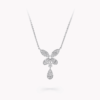 18K WHITE GOLD DIAMOND NECKLACE