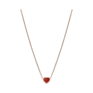 18K ROSE GOLD CARNELIAN NECKLACE