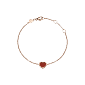 2 18K ROSE GOLD CARNELIAN BRACELET