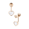 18K ROSE GOLD MOTHER OF PEARL AND DIAMOND EARRING