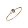 18K ROSE GOLD BLACK TAHITIAN MOTHER OF PEARL AND DIAMOND BRACELET