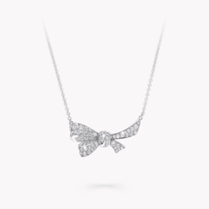 18K WHITE GOLD PAVE DIAMOND NECKLACE