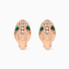 18K ROSE GOLD MALACHITE AND DIAMOND EARRING