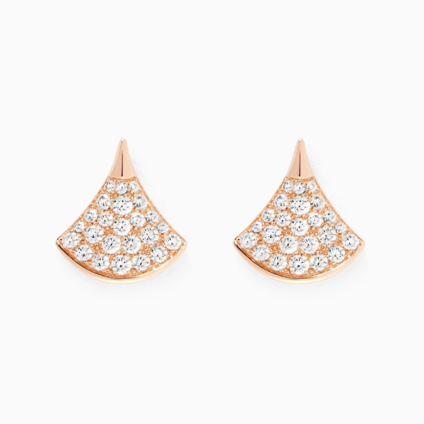 18K ROSE GOLD DIAMOND EARRING