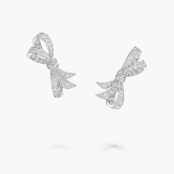 18K WHITE GOLD DIAMOND EARRING