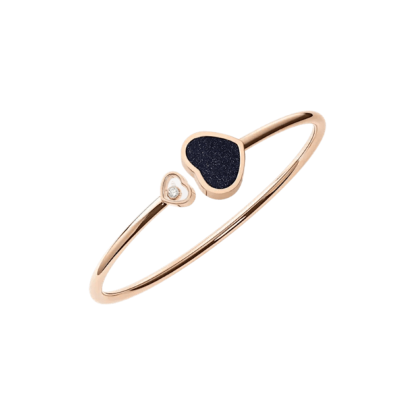 18K ROSE GOLD AVENTURINE AND DIAMOND BRACELET