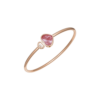 18K ROSE GOLD PINK MOTHER OF PEARL AND DIAMOND BRACELET