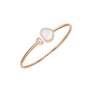 24 18K ROSE GOLD MOTHER OF PEARL AND DIAMOND BRACELET