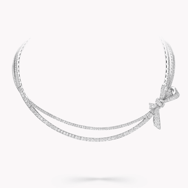 18K WHITE GOLD DIAMOND NECKLACE