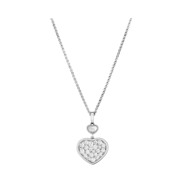 18K WHITE GOLD DIAMOND NECKLACE