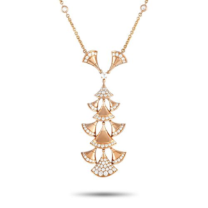 18K ROSE GOLD DIAMOND NECKLACE