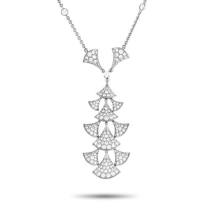 18K WHITE GOLD DIAMOND NECKLACE
