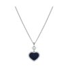 18K WHITE GOLD AVENTURINE AND DIAMOND NECKLACE