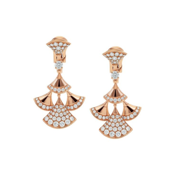 18K ROSE GOLD DIAMOND EARRING
