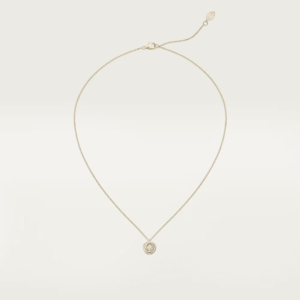 3 18K ROSE, WHITE AND YELLOW GOLD DIAMOND NECKLACE