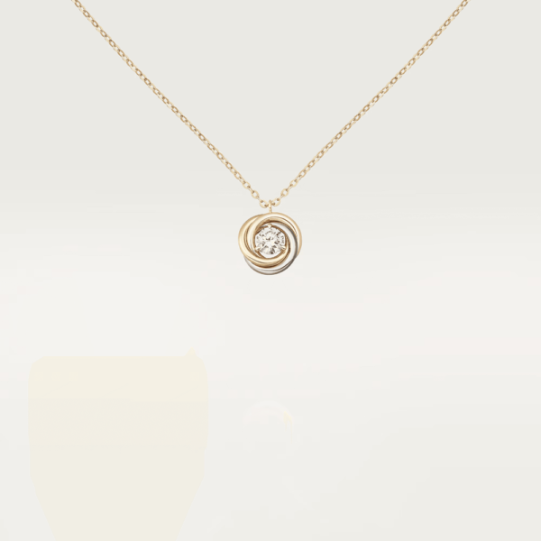 18K ROSE, WHITE AND YELLOW GOLD DIAMOND NECKLACE