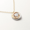 18K ROSE, WHITE AND YELLOW GOLD DIAMOND NECKLACE