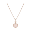 18K ROSE GOLD PINK OPAL AND DIAMOND NECKLACE
