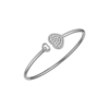 32 18K WHITE GOLD DIAMOND BANGLE