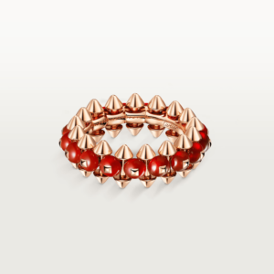 18K ROSE GOLD RED AGATE RING