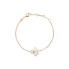 18K ROSE GOLD MOTHER OF PEARL AND DIAMOND BRACELET